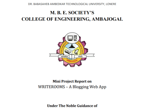 Title Pages of Project